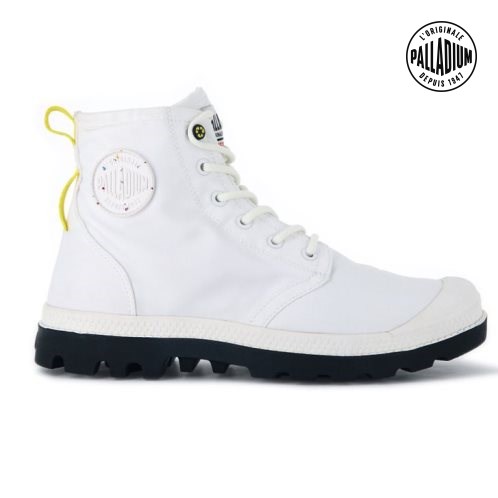 Bottes Palladium Pampa Recycle Imperméables+ 2 Femme Blanche | FR LKT518Y